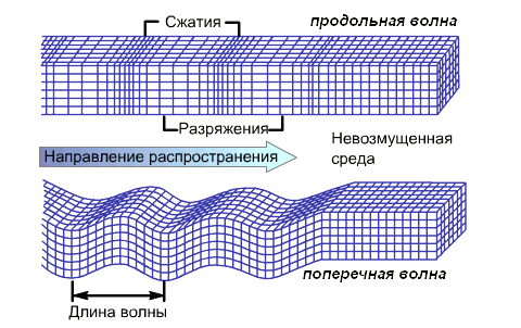 Поперечные и продольные волны